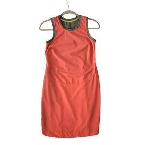 Title Nine Shella Tank Dress Size XS Tennis Golf Pickleball Orange Gray Womens